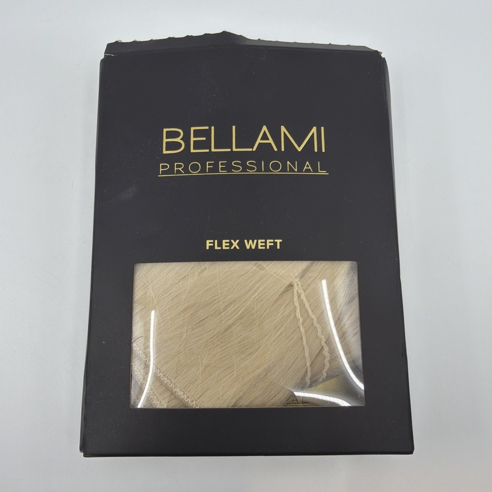 Bellami Professional Straight Flex Weft 20" White Blonde #80 NEW Weft 145g Remy